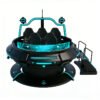 VR Flying Saucer 5-seat VR motion simulator front view for commercial arcade use