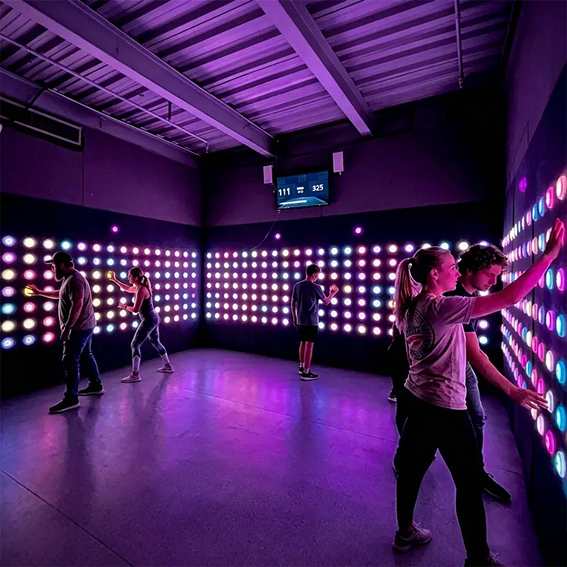 Activate Game Push Button Wall