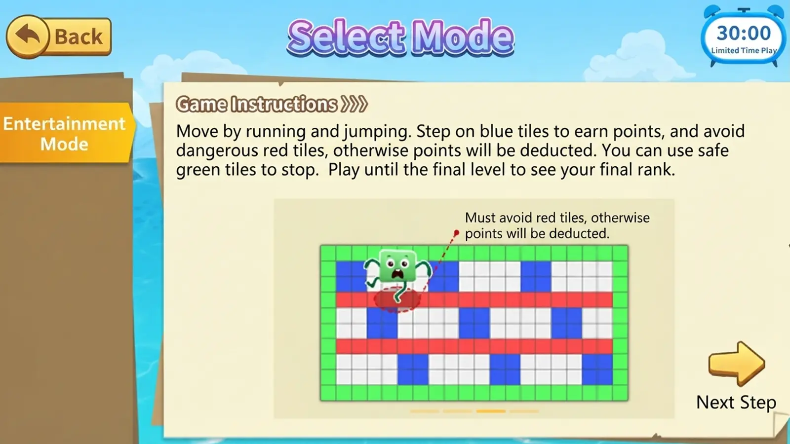 Competitive Jumping Challenge Mode on Commercial Interactive LED Grid Floor System