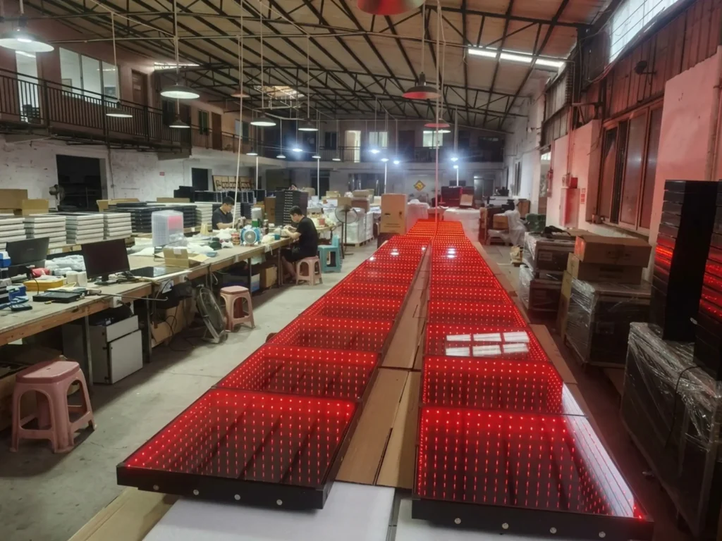 Interactive Dance Floor LED Lights production
