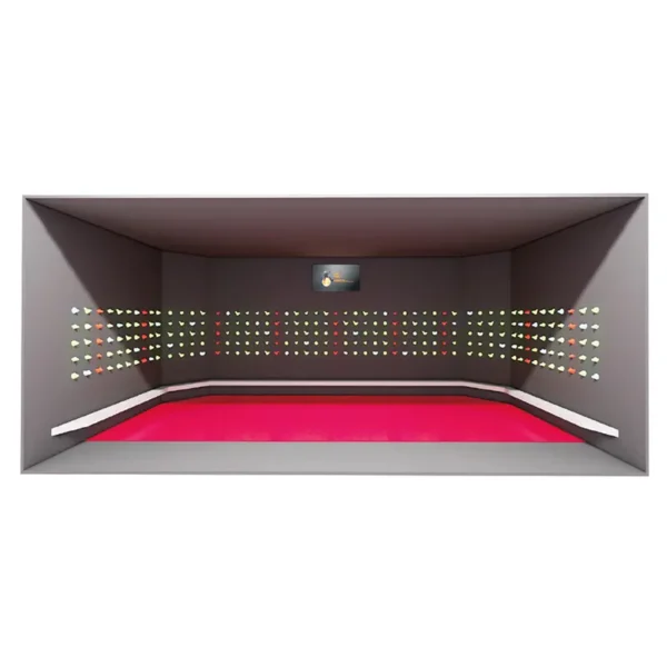 Interactive LED Climbing Wall Entertainment Zone