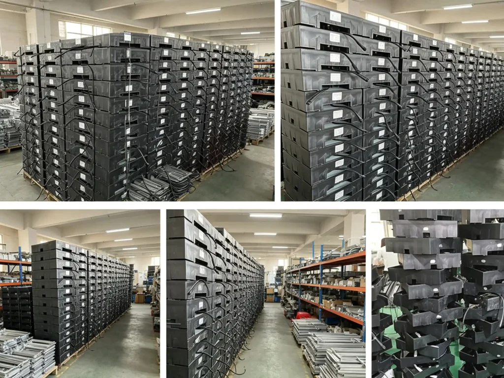 Interactive LED Floor Grid systems in factory inventory