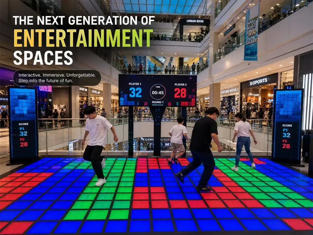 Home 11 Interactive floor games for shopping mall