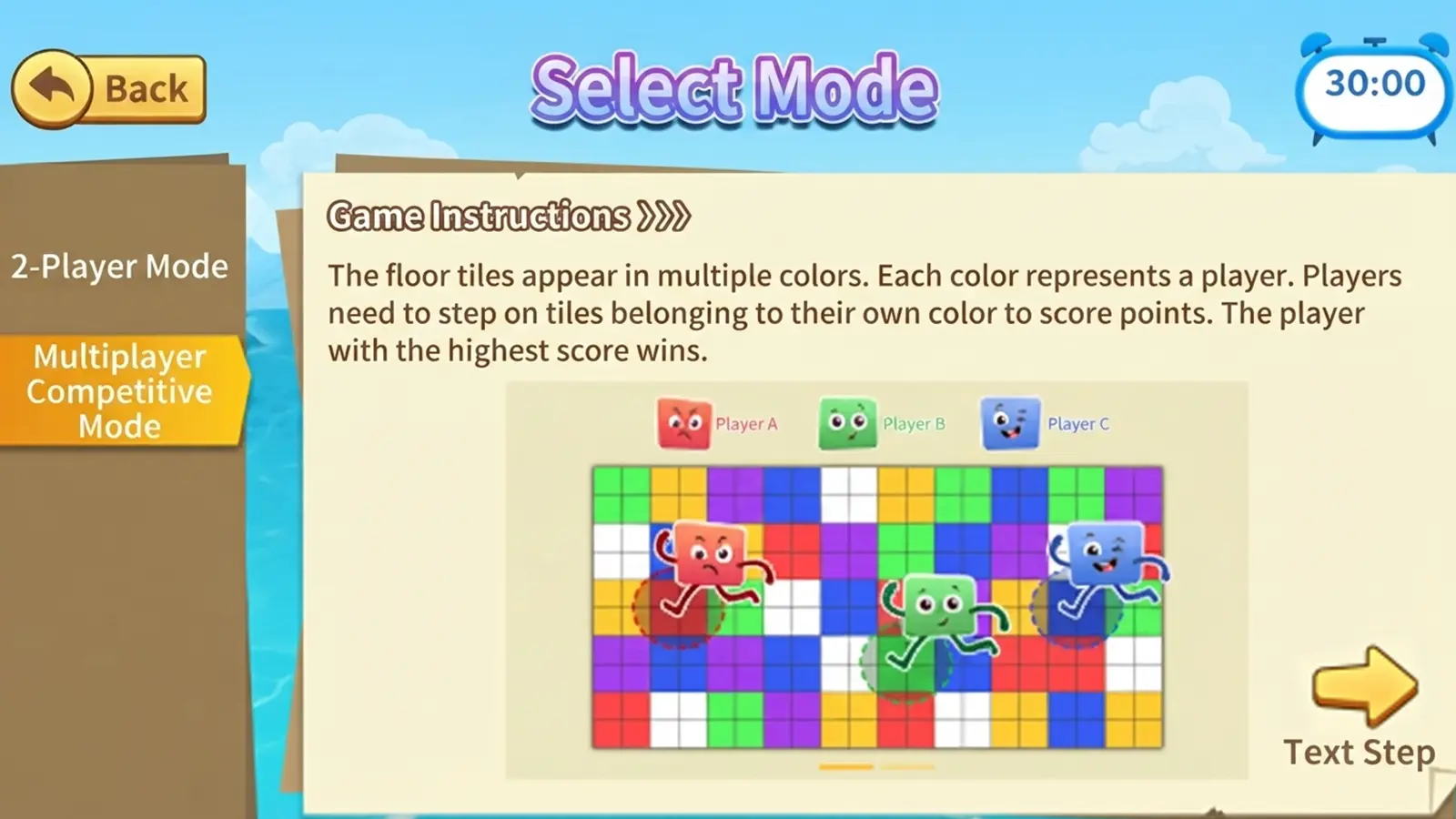 LED Floor Activate Games Multiplayer Challenge Mode with Level-Based Gameplay