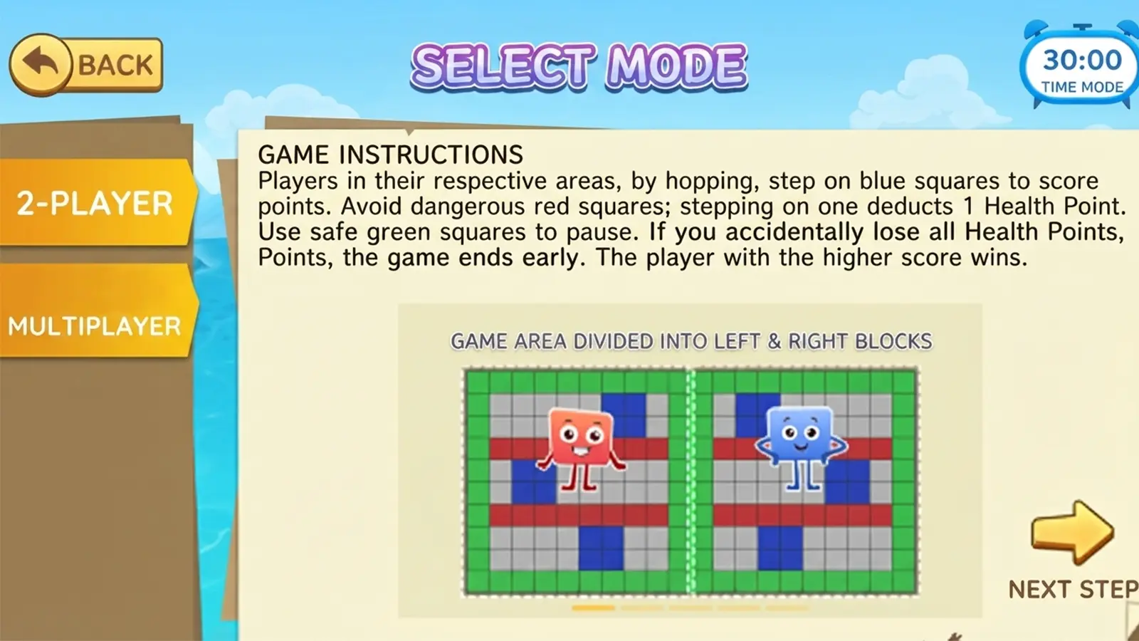 Multiplayer Jumping Challenge Mode on LED Grid Floor Interactive Game System
