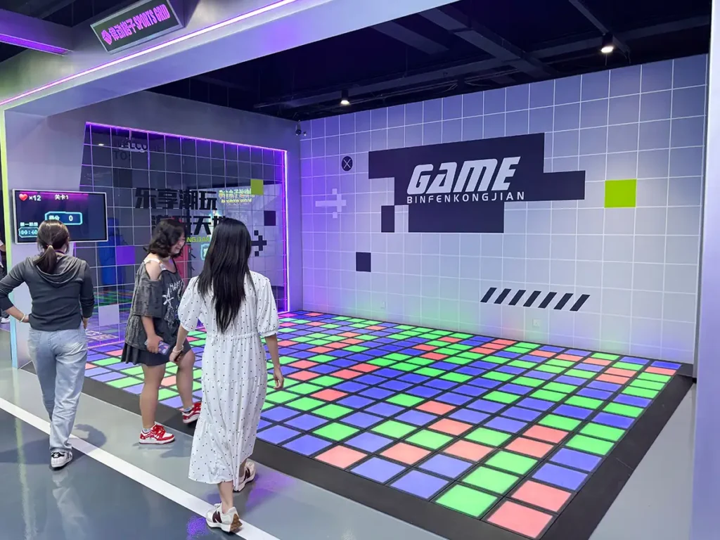 Players enjoying interactive games