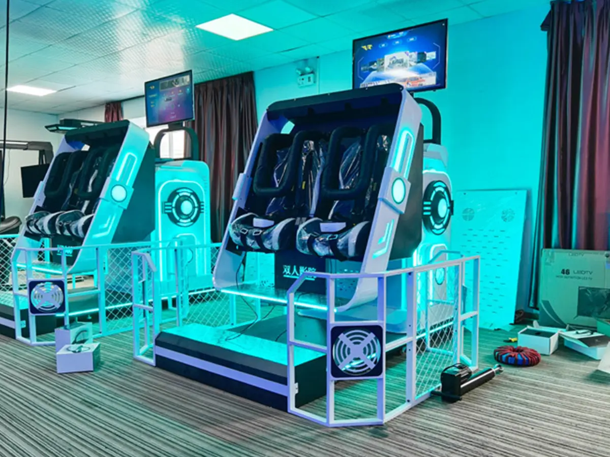 Virtual Reality Game 13 CE-certified virtual reality arcade equipment undergoing quality testing