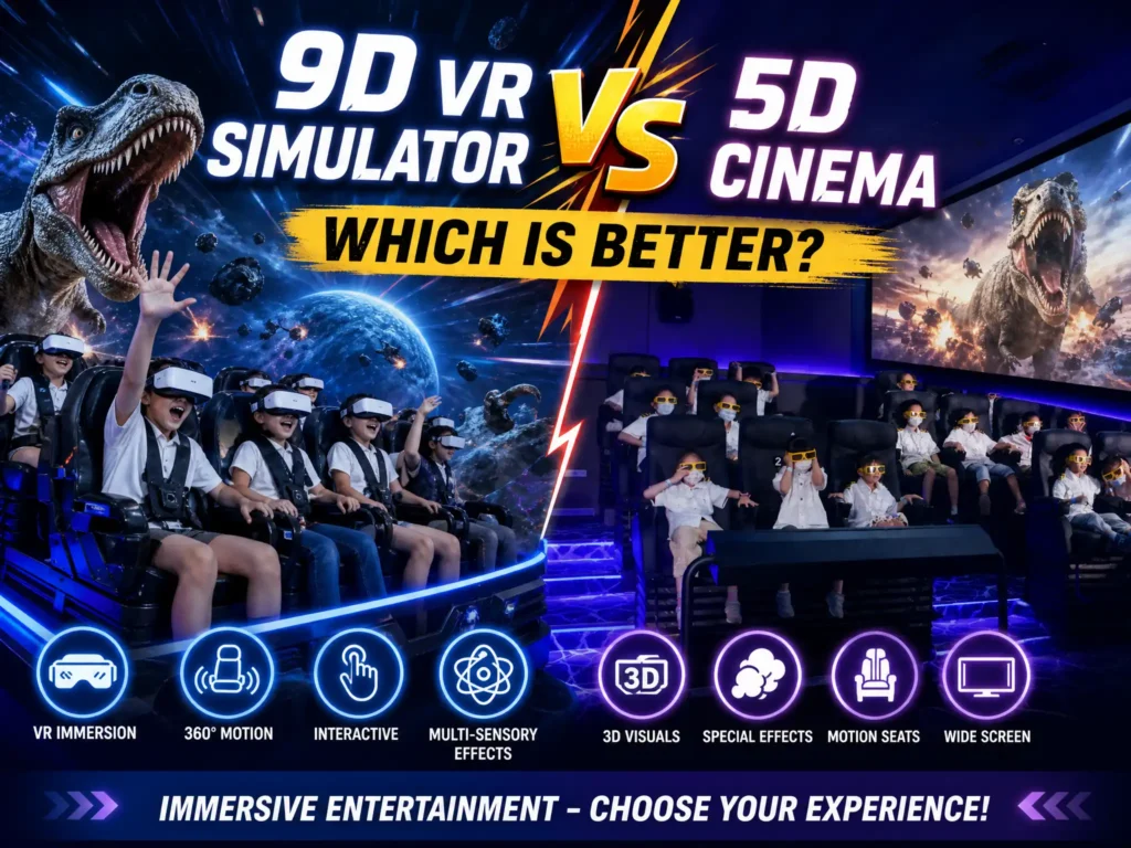 9D VR Simulator vs 5D Cinema Which Is Better