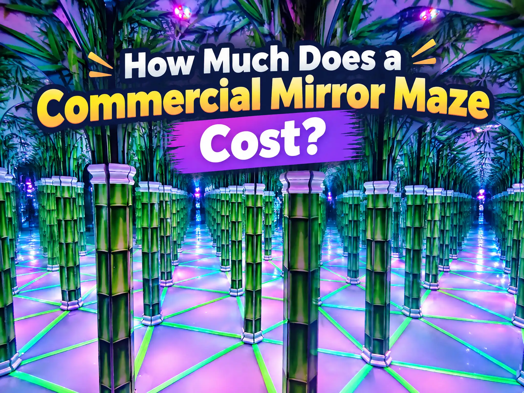 Commercial mirror maze for FEC and entertainment venue