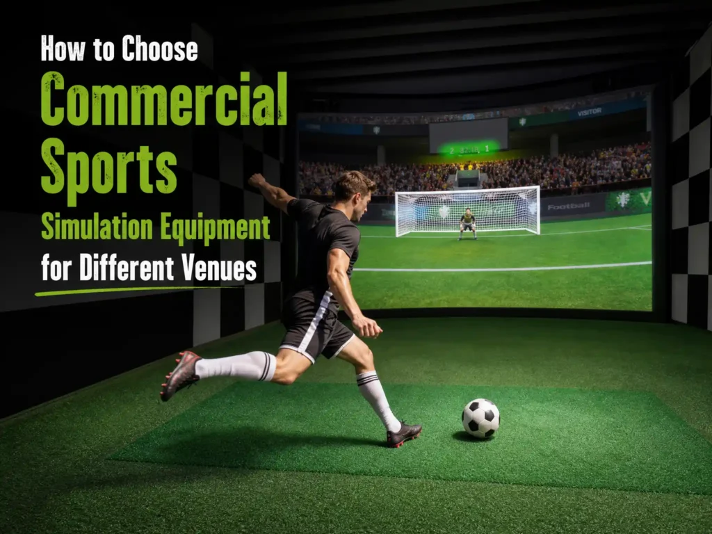 Commercial sports simulation equipment for different venues