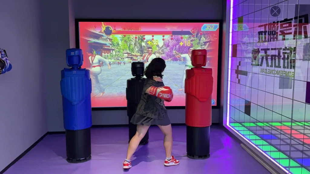 boxing simulator compact footprint