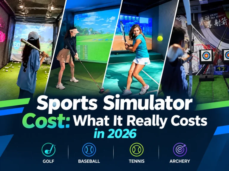 commercial sports simulator bay cost